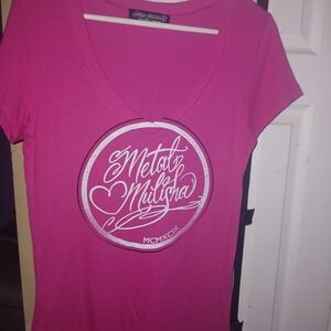 Metal Mulisha Women's Fuchsia Graphic Tee